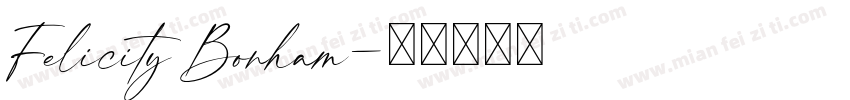 Felicity Bonham字体转换